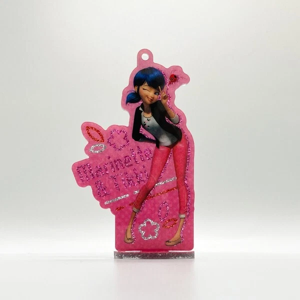 Miraculous Tales of Ladybug & Cat Noir CAT BLANC Acrylic Stand Key Ring PSL