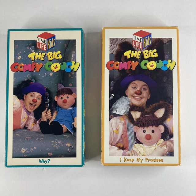 LOT OF 2 The Big Comfy Couch I Keep My Promises & Why VHS Time Life 9.