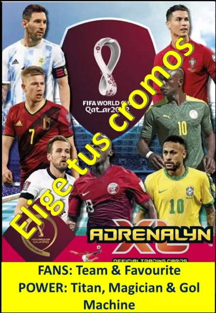 Elige tu FOIL Card "FANS - POWER" Panini ADRENALYN XL FIFA World Cup QATAR 2022