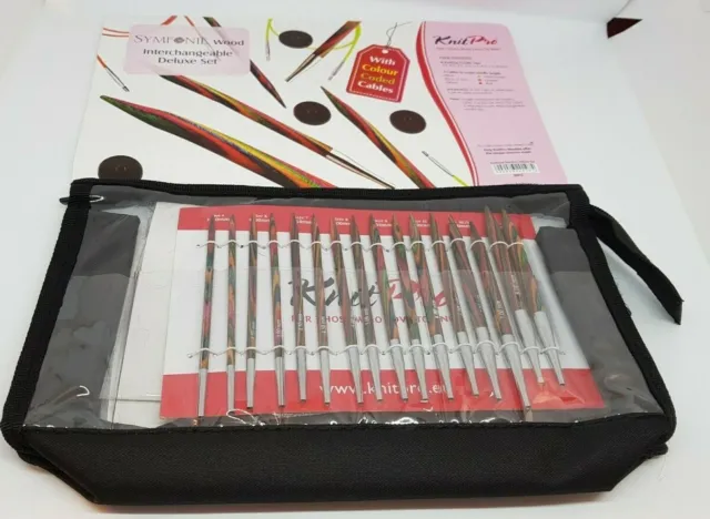 Knit Pro Symfonie Wood Deluxe Interchangeable Needle Set 8 Pairs 20613