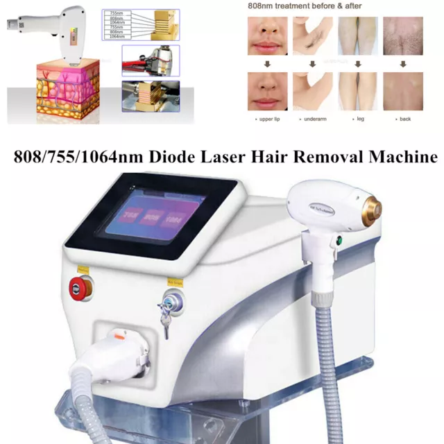 755nm 808nm 1064nm Diode Laser Permanent Hair Removal Beauty Machine Home Spa
