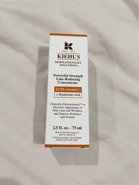 Kiehl's Powerful Strength Line Reducing Concentrate- 2.5oz NEW IN BOX