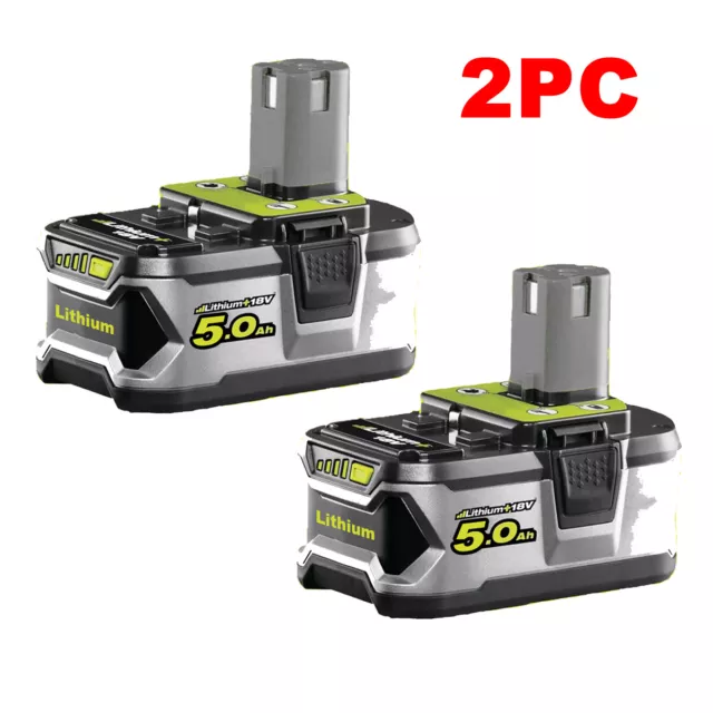 2x 18V Akku für RYOBI One Plus Lithium RB18L50 P108 P104 5,5Ah RB18L40