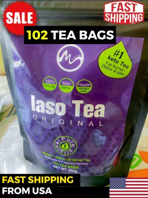 INSTANT IASO TEA - 102 SACHETS - Detox for Weight Loss - FAST SHIPPING FROM USA✔
