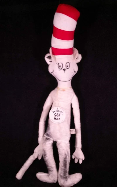 Rare 1960's Random House Impulse Items, Inc. Dr. Seuss Cat in the Hat plush doll