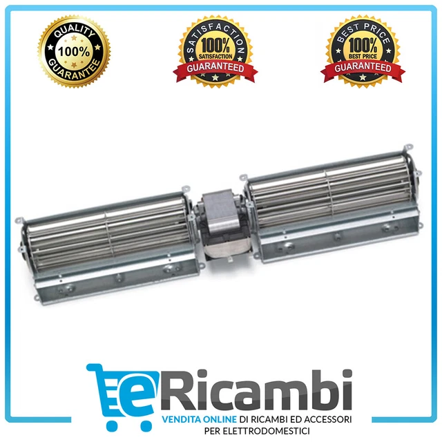 ᐉ Doppio Ventilatore / Ventola Tangenziale Fergas Per Stufa A Pellet Da ø60 Mm Flusso 248 M³ H - Foto 5