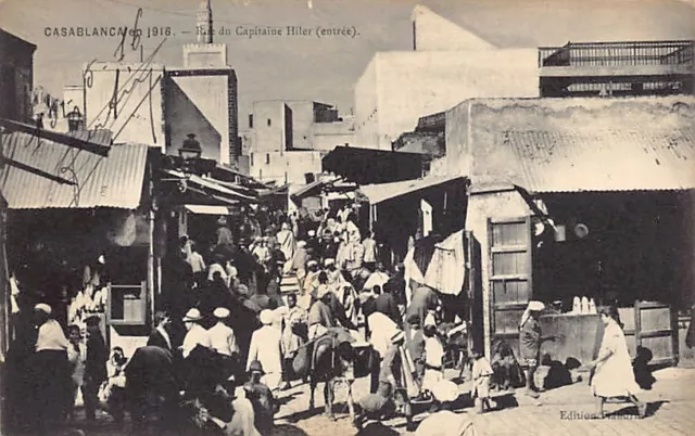 Maroc - CASABLANCA - Rue du Capitaine Hiler (entrée) - Ed. Flandrin