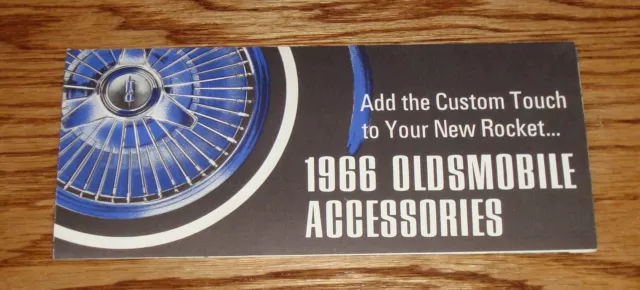 Original 1966 Oldsmobile Accessories Foldout Sales Brochure 66 Cutlass F-85