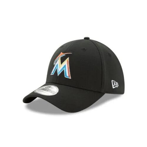 New Era Miami Marlins MLB Authentic "Team Classic" 39THIRTY Flex Hat Black M/L