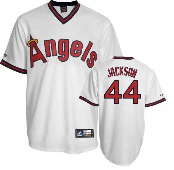 MLB Baseball Trikot Los Angeles Angels L.A. Reggie Jackson 44 Cooperstown Jersey