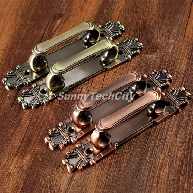 2x European Cabinet Door Drawer Pull Handles Closet Cupboard Wardrobe Bin Knobs