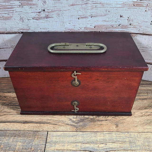 Antique Bunnell No. 4 D.D. Home Medical Apparatus Solid Wood Box Quackery Oddity
