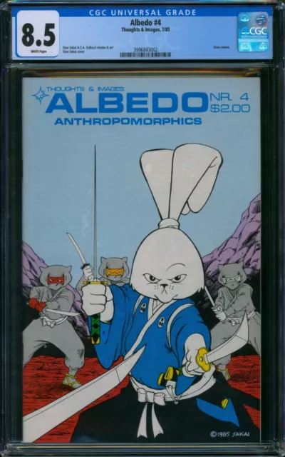 Albedo #4 ⭐ CGC 8.5 ⭐ 2ND USAGI YOJIMBO COVER! Stan Sakai Thoughts & Images 1985