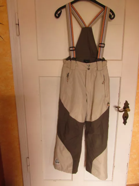 Schneehose "H&M L.O.G.G.", Gr. 152, creme/khaki, Skihose, gefütterte Hose