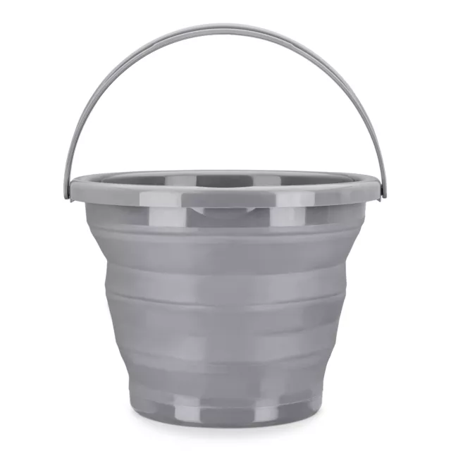 Cubo plegable para camping balde de agua de 10 L flexible con asa para viaje