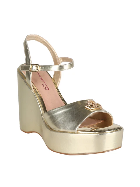 Denim Fornarina Sandali Con Zeppa Sandali Fornarina In Tela Bianco