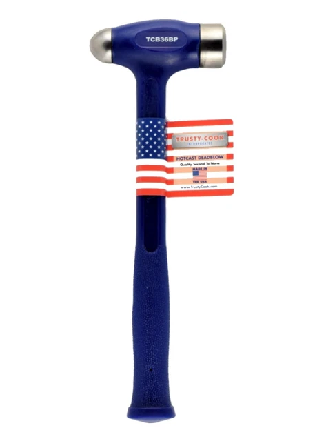Trusty Cook TCB26BP 26 oz Dead Blow Ball Peen Hammer - Blue