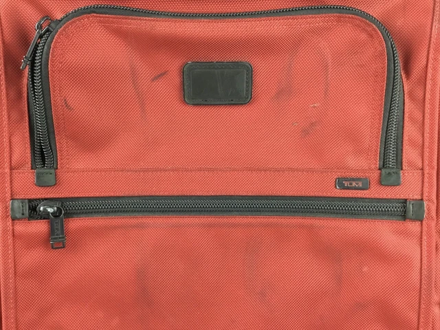 Tumi 20" Alpha Continental Expandable Wheeled Upright Carry-On Red Suitcase 3