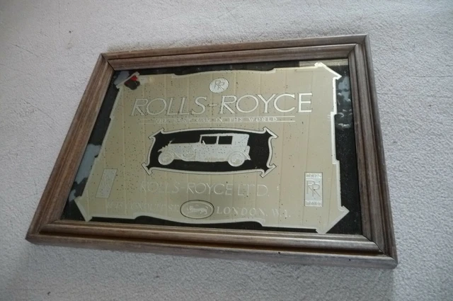 Ancien Miroir Publicitaire Automobile - Affiche Maurice Neumont, Vintage