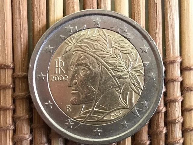 PIECE 2 EUROS Dante Alghieri 2002 - Italie EUR 6,00 - FR