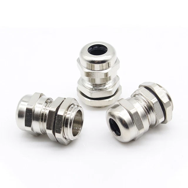 PG7 Stainless Steel Waterproof Connector Cable Gland 3.0-6.5mm Replacement New