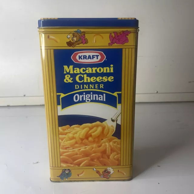 Vintage 1990's Kraft Macaroni and Cheese Tin Dinomac Cheesasaurus Rex Dinosaurs