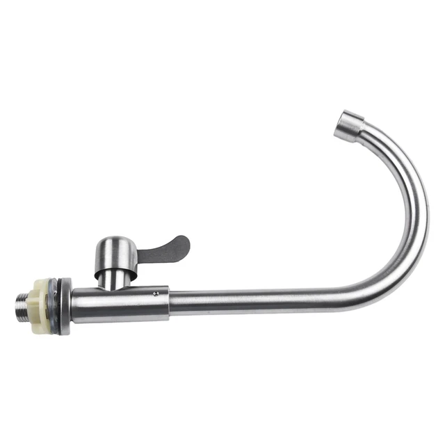 Robinet Cuivre Chromé Acier Inox 304 – Pour Bocal Vin, Jus & Boissons – Ouverture 12 Mm