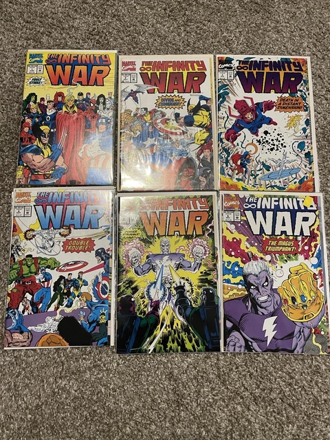 Infinity War 1-6 Marvel Comic Lot 1992
