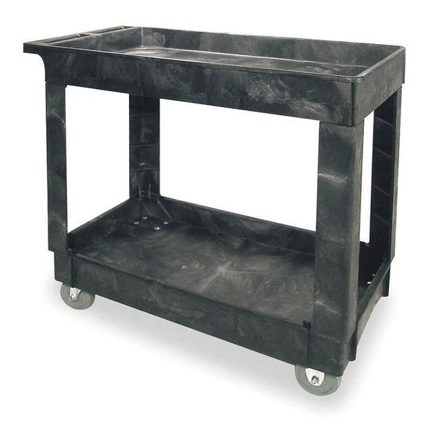 RUBBERMAID COMMERCIAL PRODUCTS FG9T6600BLA Utility Cart,500 lb. Load Cap.