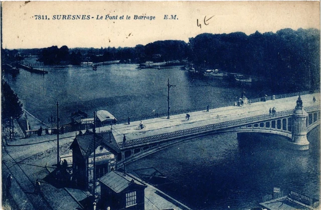 CPA AK SURESNES - The Bridge and the Dam (581608)