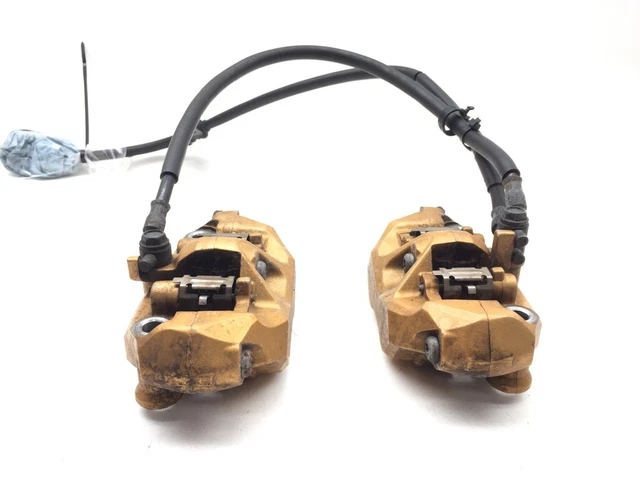 Left Right Front Brake Calipers Pads Set 2006 Kawasaki Ninja ZX6RR ZX600N 2872A