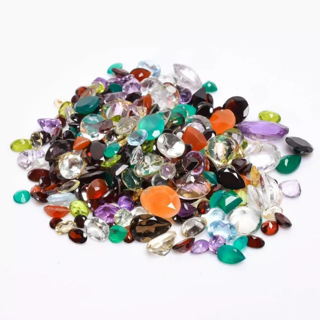 500 Cts. AAA+ Mixed Natural Loose Gemstone Mix Lot Wholesale For Jewelry Making