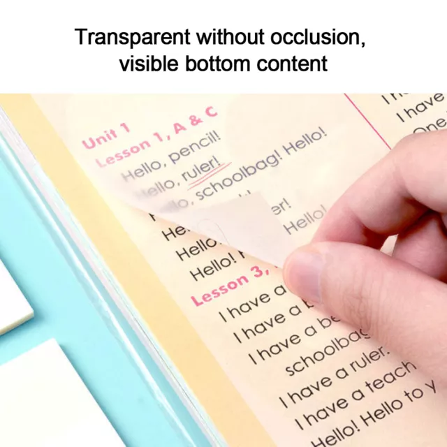 150sheets Transparent Note Paper Portable Daily SelfWaterproof PET DIY