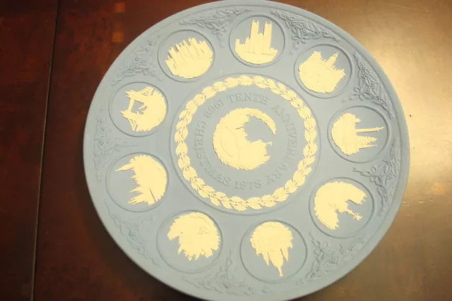 Wedgwood light blue Japerware Made in England, with cameos[ch1]