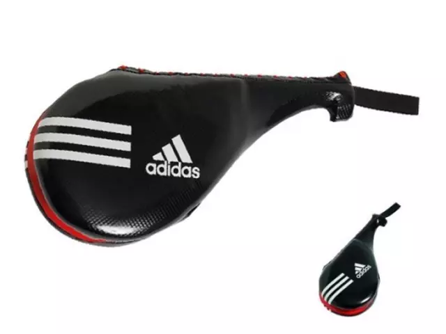 ADIDAS TKD Double Mitt MAYA L, ca. 49 x 21 cm. Pratze aus PU3G Taekwondo, Karate