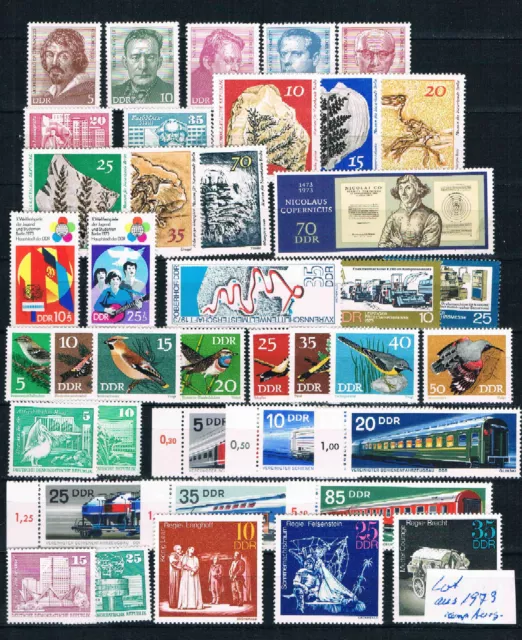 DDR  Lot  aus 1973  postfrisch  nur komp. Ausgaben