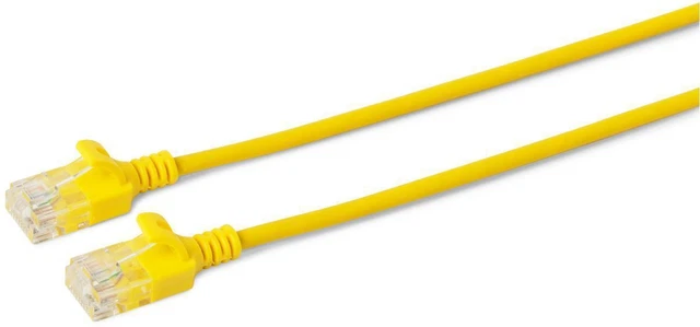 MicroConnect W125628021 U/UTP CAT6A Slim 0,25 M giallo