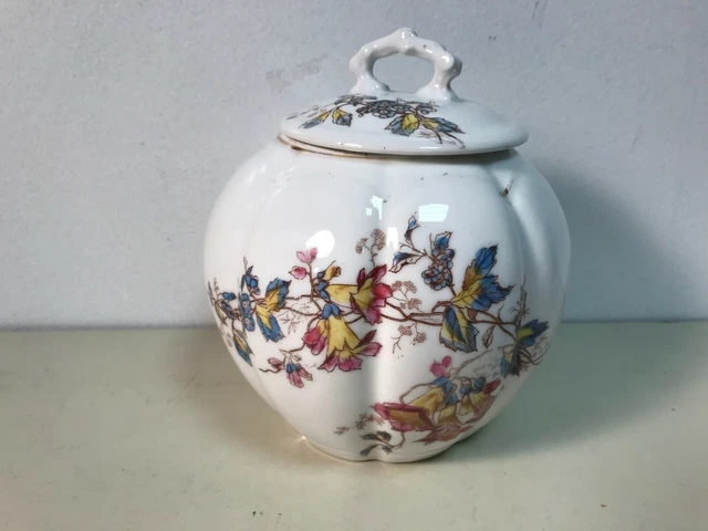 Antique Biscuit / Cracker Jar Porcelain Marked "C.i." 7 1/4"
