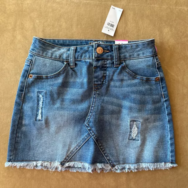 NWT Justice Girls Mini Jean Skirt/Skort, Size 8