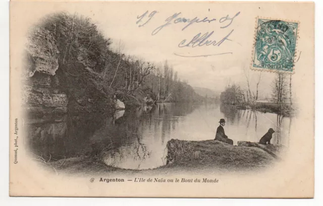 ARGENTON SUR CREUSE - Indre - CPA 36 - l' ile de Naia