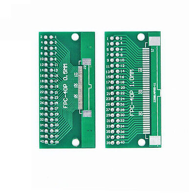 uxcell FFC FPC 6 Pin 0.5mm 1mm Pitch to DIP 2.0mm PCB Converter Board Couple Extend Adapter 