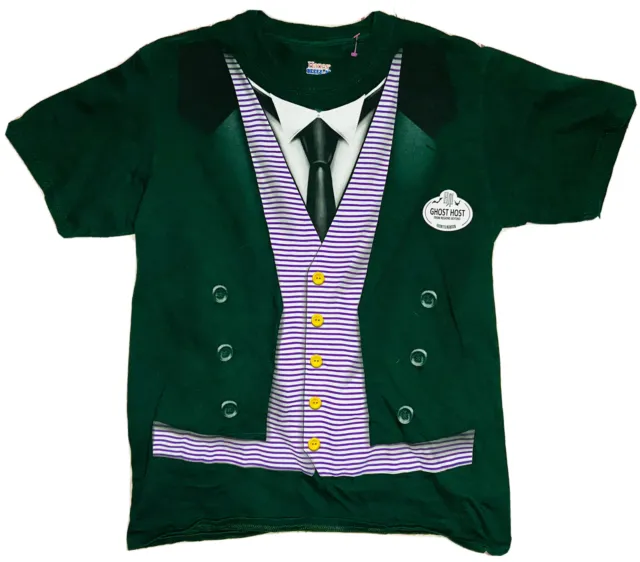 Disney Parks The Haunted Mansion Ghost Host Uniform Unisex Shirt; Size S