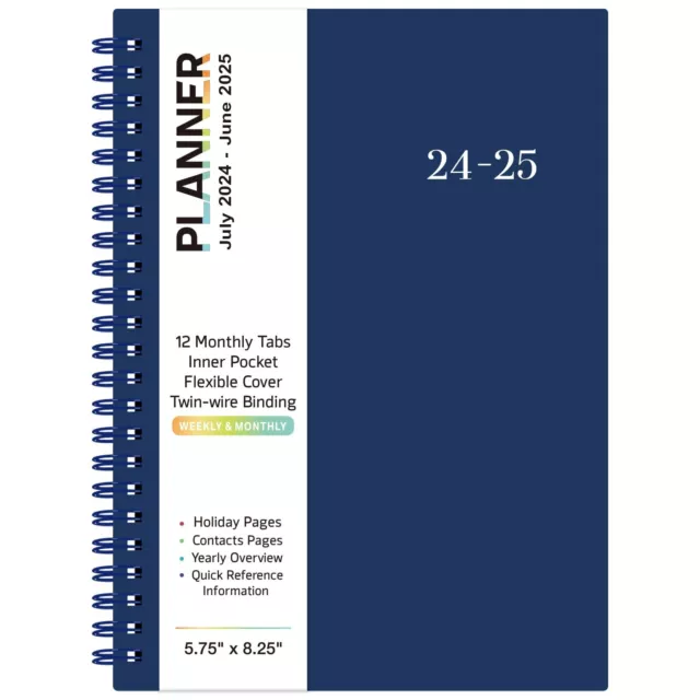 20242025 PLANNER July 2024 June 2025 Blue 11.68 PicClick