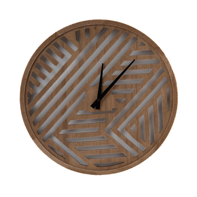 Horloge Voyage 40 cm bois  40x3.5 cm