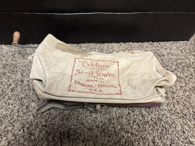 Vintage Cyclone Seed Sower by The Cyclone Seeder Co. Urbana Indiana