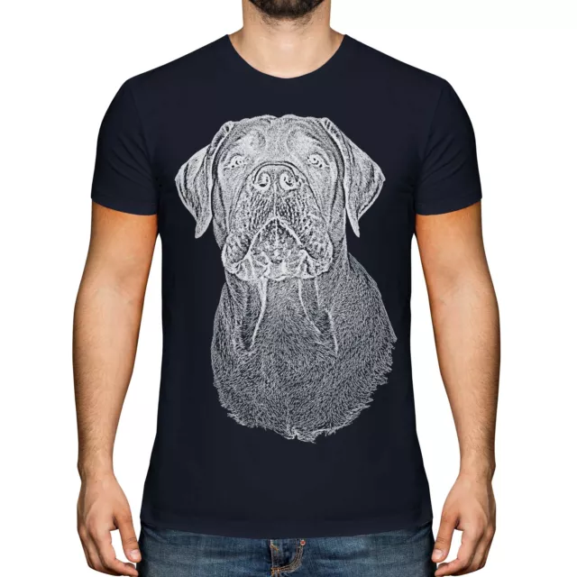 Bullmastiff Sketch Mens Printed T-Shirt Top Great Gift For Dog Lover