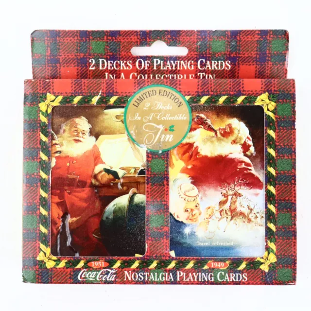 Coca Cola Nostalgia Playing Cards Santa 1949 1951 Limited Edition Sealed !