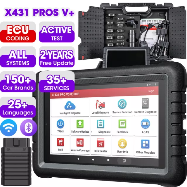 LAUNCH X431 PROS V + PRO Full System Bidirectional Diagnostic Scanner Key Coding