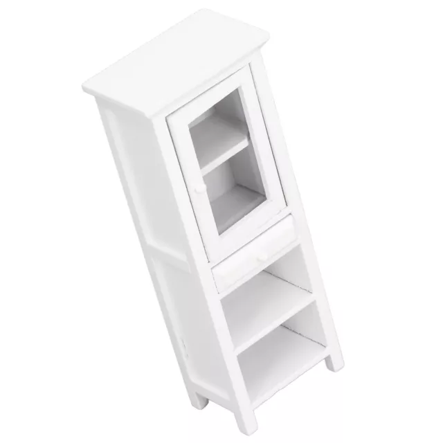 Storage Cabinet White Cabinet Decoration Miniature Wooden Storage Cabinet Gift