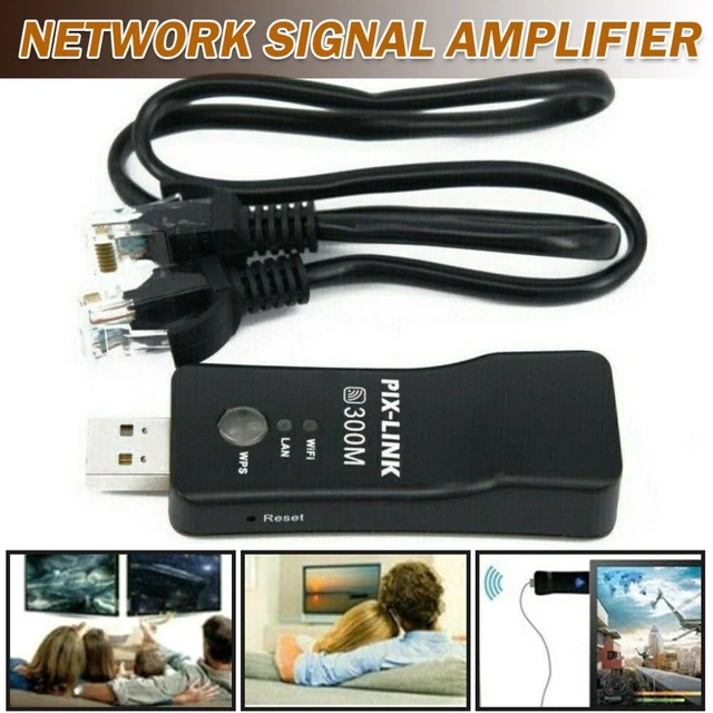 POUR SAMSUNG SMART TV adaptateur LAN sans fil WiFi Dongle câble RJ45 h EUR 9,65